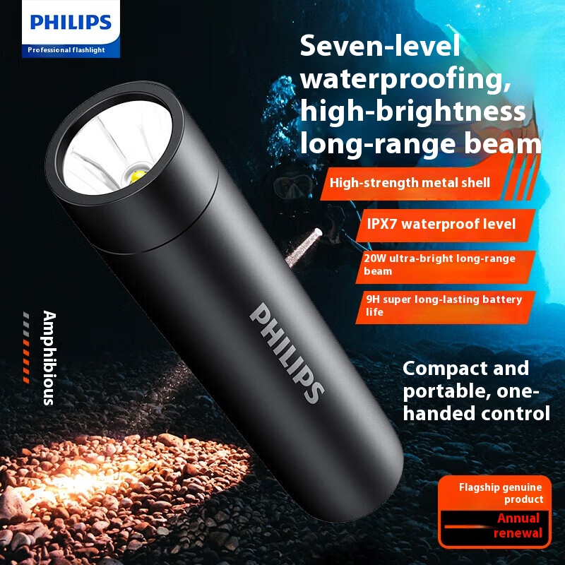 Outdoor Lighting Philips - Philips New Flashlight High Intensity Waterproof