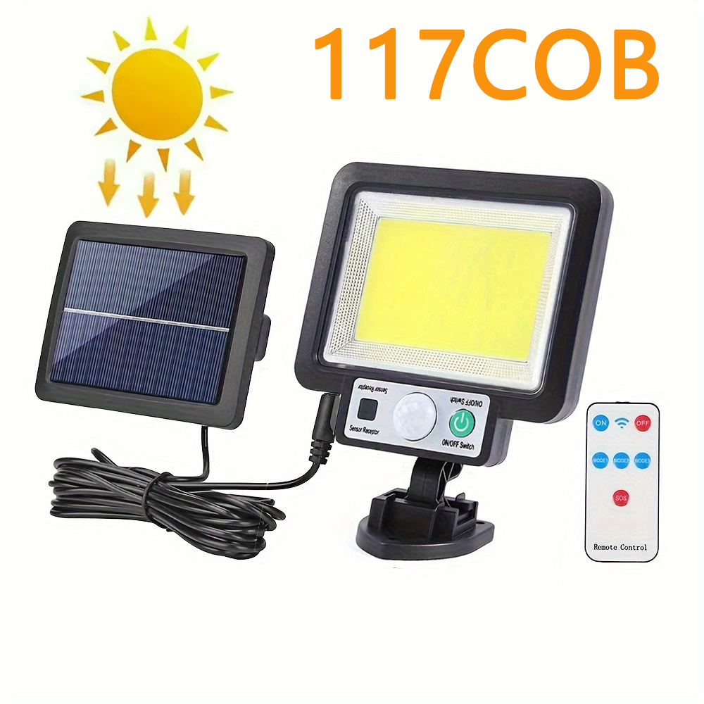 117COB Solar Flood Light Outdo - đánh giá và giá Outdoor Lighting No Wiring