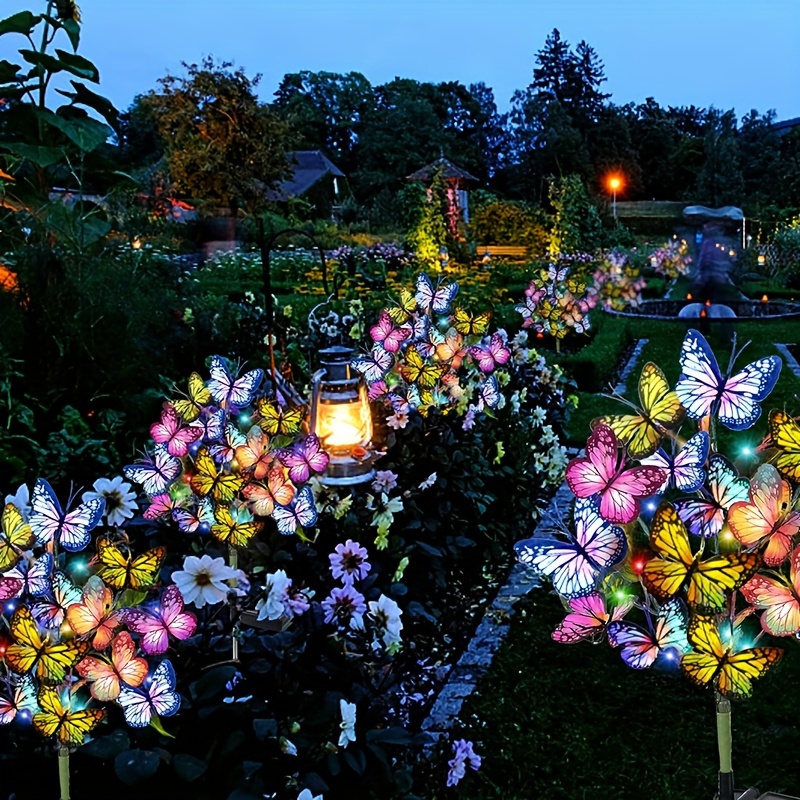 Solar LED Butterfly Garden Lig - đánh giá và giá Outdoor Lighting Pathway