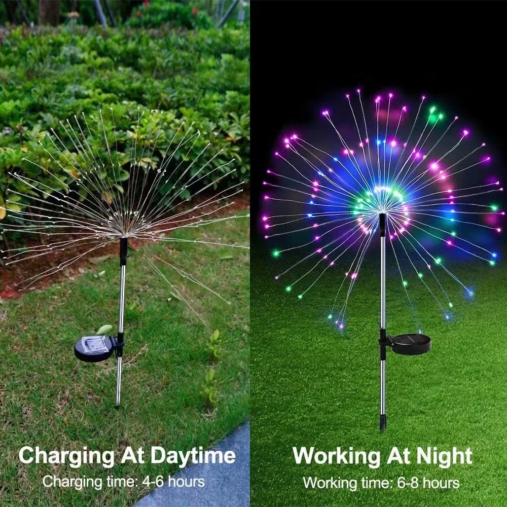 Solar Garden Lights 200LED Wat - đánh giá và giá Outdoor Lighting No Wiring