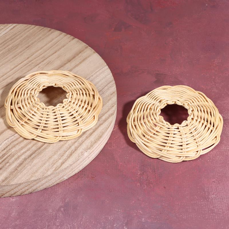 2Pcs Handwoven Rattan Lampshad - đánh giá và giá Outdoor Lighting Chandelier