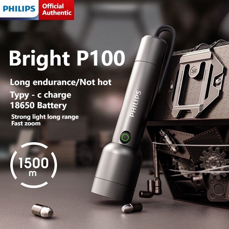 Philips LED đèn pin với USB 18 - đánh giá và giá Outdoor Lighting Philips