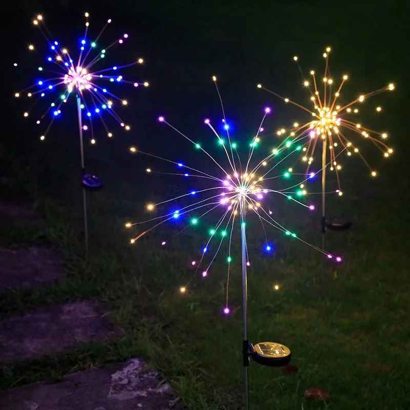 Solar Firework Lamp Copper Wir - đánh giá và giá Wired Pathway Light