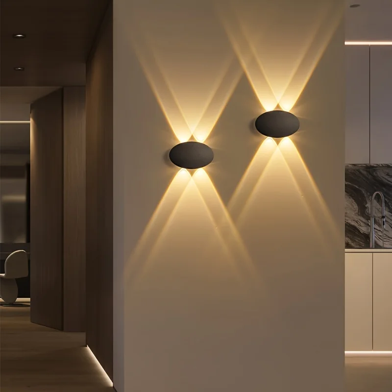 Modern Simple LED 4W Oval Outd - đánh giá và giá Outdoor Lighting Voltage
