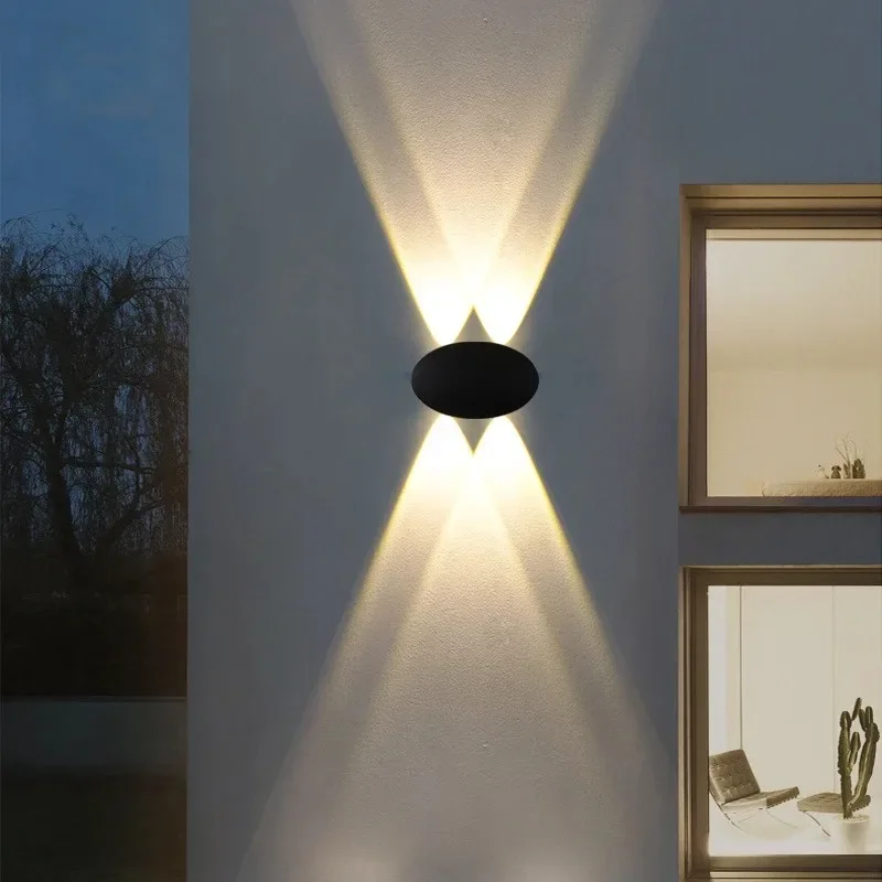 Modern Simple LED 4W Oval Outd - đánh giá và giá Outdoor Lighting Voltage
