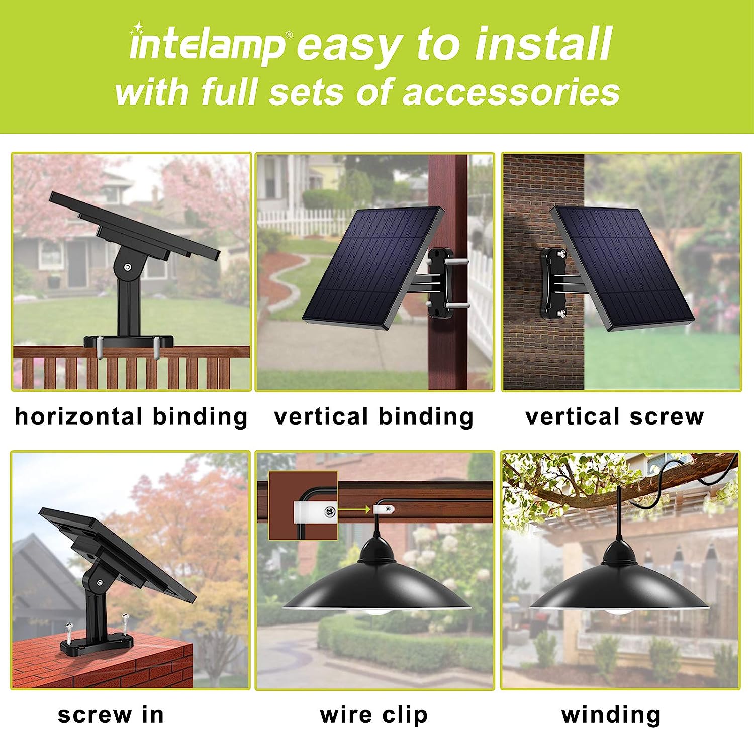 intelamp Solar Pendant Lights  - đánh giá và giá Outdoor Lighting Chandelier