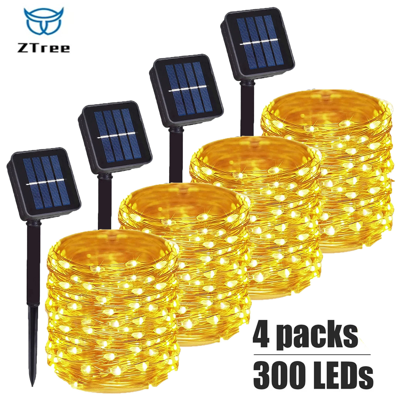 1~4Pcs Solar String Lights Out - đánh giá và giá Outdoor Lighting No Wiring
