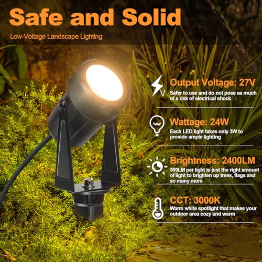 85.3FT LED Outdoor Landscape S - đánh giá và giá Outdoor Lighting Voltage