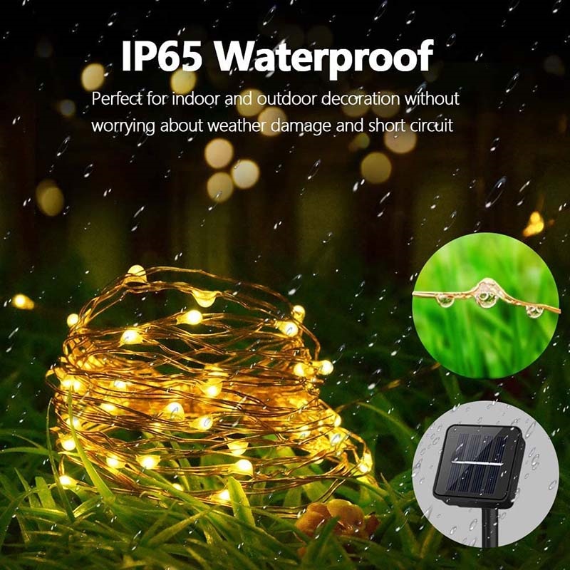 Outdoor LED Solar Fairy String - đánh giá và giá Outdoor Lighting No Wiring